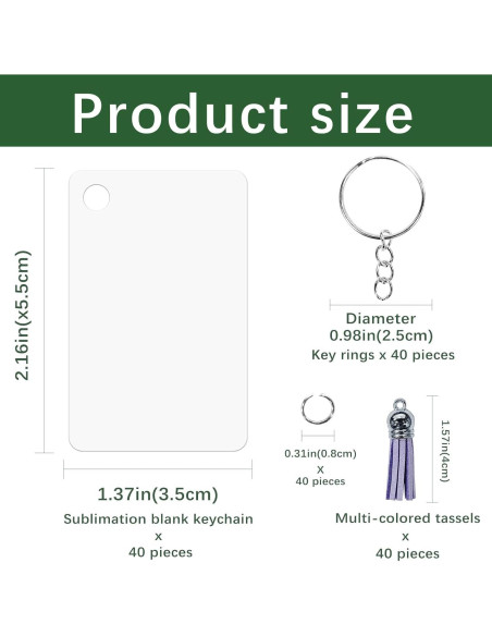 160 Llaveros de Metal para Sublimación Doble Cara GEKIXUTP