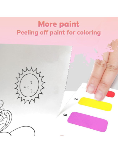 Libro para Pintar con Agua Princesa YMluky 20 Páginas