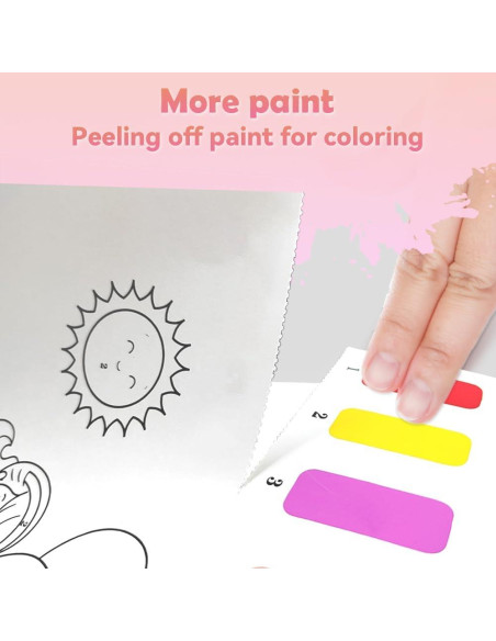 Libro para Pintar con Agua Princesa YMluky 20 Páginas