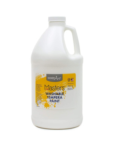 Pintura Tempera Lavable Handy Art 1,89L Blanco y Marrón
