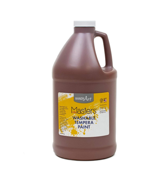 Pintura Tempera Lavable Handy Art 1,89L Blanco y Marrón