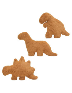 Almohada Dino Nugget TVVPGG 3 Piezas Suave Decorativa