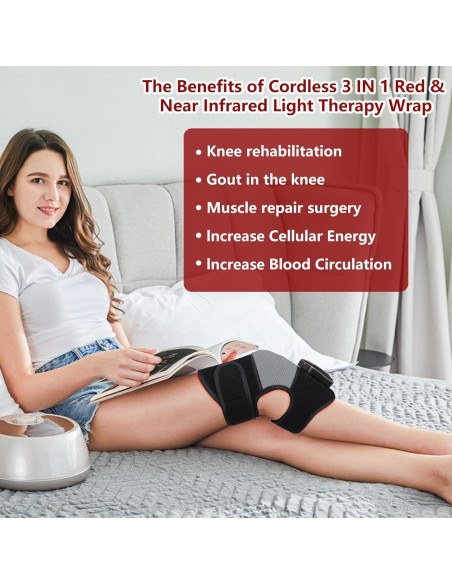 Terapia de Luz Roja Inalámbrica TIAXU para Alivio de Dolor Terapia de Luz Roja Inalámbrica TIAXU para Alivio de Dolor