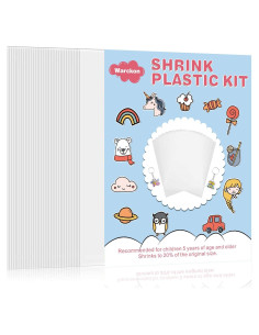 Hojas de Plástico Retráctil Warckon A5 - 36 Piezas Mate y Brillante