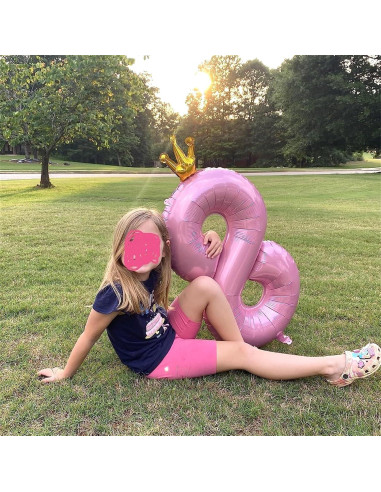 Globo de Número 0 Rosa Claro 101.6 cm para Fiesta