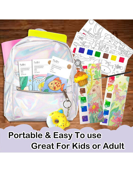 Set de Pintura Acuarela Gamito con Libros para Colorear Animal