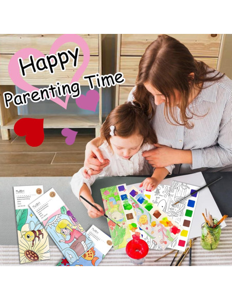 Set de Pintura Acuarela Gamito con Libros para Colorear Animal