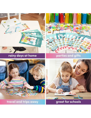 Paquete de 12 Libros para Colorear THE TWIDDLERS Animales de Granja