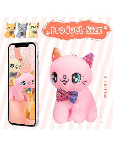 Juguete de Peluche Mini Animales Chalyna 12 Pcs 10 cm