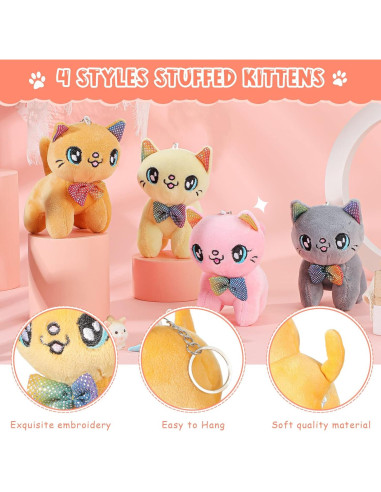 Juguete de Peluche Mini Animales Chalyna 12 Pcs 10 cm