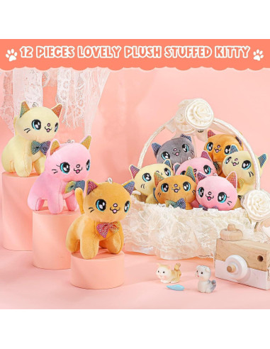 Juguete de Peluche Mini Animales Chalyna 12 Pcs 10 cm