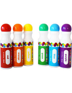 Marcadores de Puntos Yuanhe - 6 Colores Lavables para Niños 2