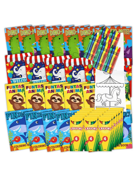 Paquete de 72 Libros para Colorear Mini Bottles N Bags