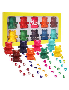 Crayones Netholid Oso 10 Colores Lavables No Tóxicos