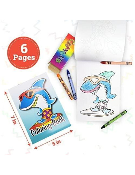 Paquete de 72 Libros para Colorear Mini Bottles N Bags