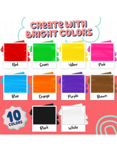 Marcadores de Tiza Chalkola Punta Extra Fina 1mm - Paquete de 10 2