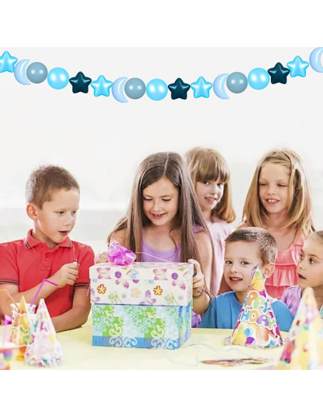 Bolas de Piscina GOGOSO 100pcs Estrellas y Lunas Azul