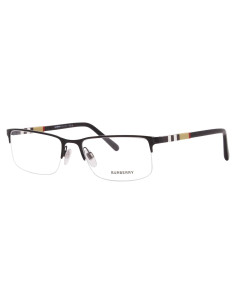 Gafas Burberry BE1282 1001 Metal Negro 55mm para Hombre