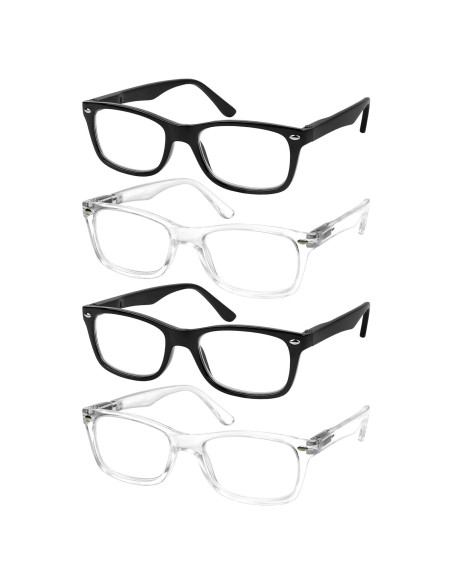 Conjunto 4 Gafas de Lectura Success Eyewear Negras 1.75x
