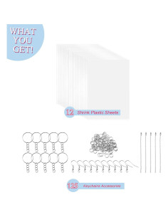 Kit de Manualidades Warckon 137 Piezas - Hoja Encogible 20x14.5cm 2