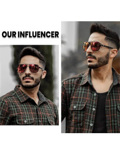 Gafas de sol DUCO Aviador Polarizadas UV 3051 Marco Negro 2