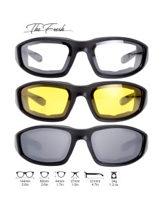 Gafas de Motocicleta The Fresh FR14 UV400 3 Lentes Acolchadas 2