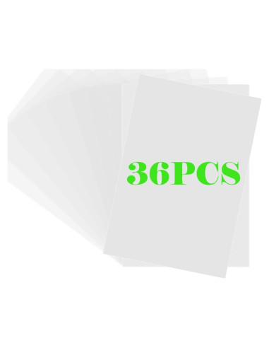 Hojas de Plástico Retráctil Xmfdty 36 Piezas 20x14.5 cm