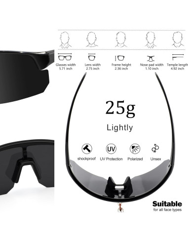 Gafas de sol polarizadas BangLong Jo578 UV400 unisex