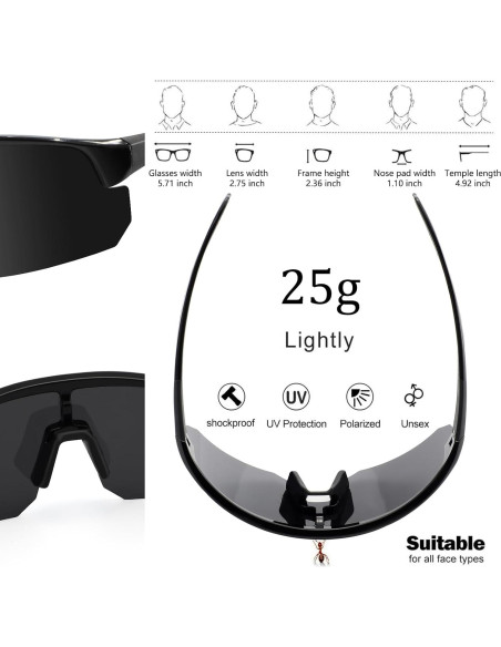 Gafas de sol polarizadas BangLong Jo578 UV400 unisex