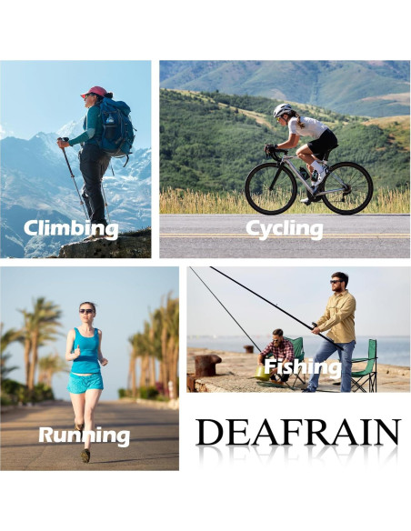 Gafas de sol deportivas DEAFRAIN TR90 polarizadas para ciclismo