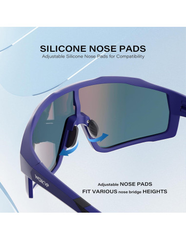 Gafas de sol deportivas WGKVP 5051 UV400 polarizadas