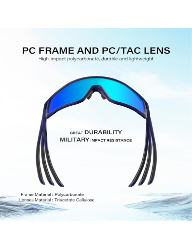 Gafas de sol deportivas WGKVP 5051 UV400 polarizadas