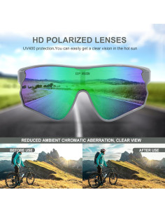 Gafas de Ciclismo TOP VISION EX-9400 Polarizadas UV400 2