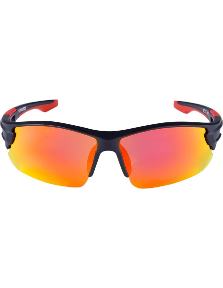 Gafas de Sol BEACOOL Polarizadas UV400 Unisex Negro Mate Rojo
