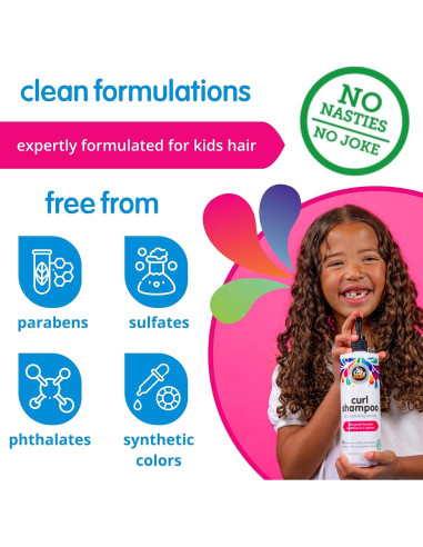Champú SoCozy Curl para Niños 473ml Hidratante Rizado