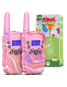 Walkie Talkies Selieve para Niñas 3-8 Años 22 Canales LCD