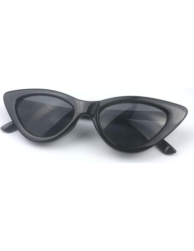 Gafas de Sol Cat Eye Mujeres Vintage Plástico Negro