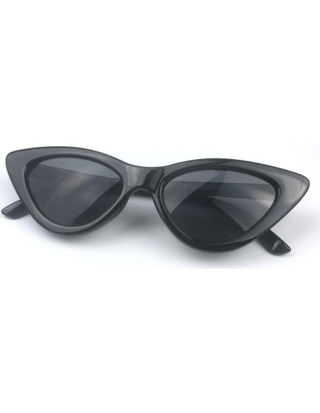 Gafas de Sol Cat Eye Mujeres Vintage Plástico Negro