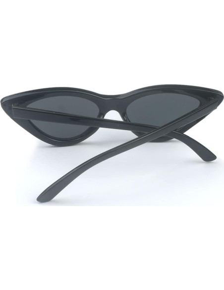 Gafas de Sol Cat Eye Mujeres Vintage Plástico Negro