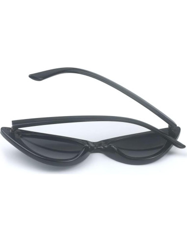 Gafas de Sol Cat Eye Mujeres Vintage Plástico Negro