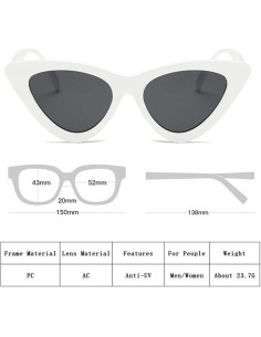 Gafas de sol ojo de gato WZWLKJ UV400 para mujeres 2