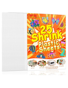 25 Hojas de Papel Encogible Gushu 20x14.5cm para Manualidades