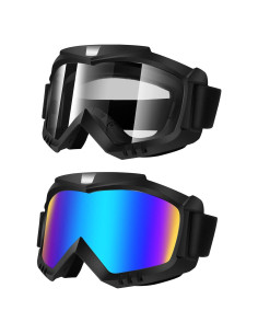 Gafas de Moto Lievermo 2 Pack - Protección UV y Viento