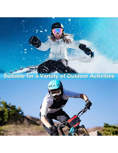 Gafas de Motocross SINGARO 2 Paquetes a Prueba de Viento