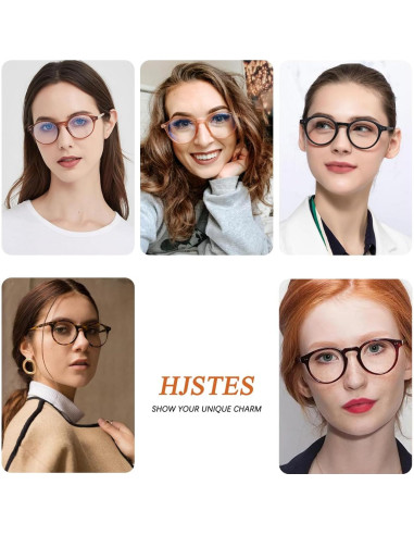 Gafas Vintage HJSTES Bloqueo Luz Azul Unisex 52mm