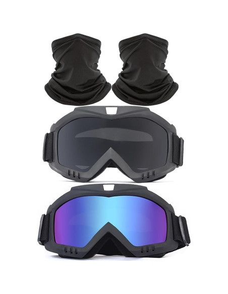 Gafas de Motocross Immoono 2 Pcs con Bufanda para el Cuello