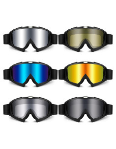 Gafas de Motocross Dunzy 6 Pares Protección Viento