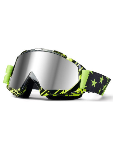 Gafas de Motocross ATV - Antivaho y UV400 - Negro Verde