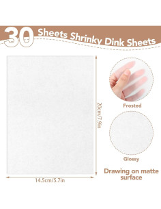 Hojas de Plástico Retráctil Prudiut 30 Unidades 20x14.5cm 2