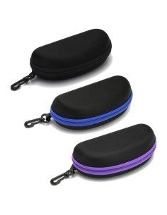 Estuche para Gafas 3 Pack - Portátil con Cremallera